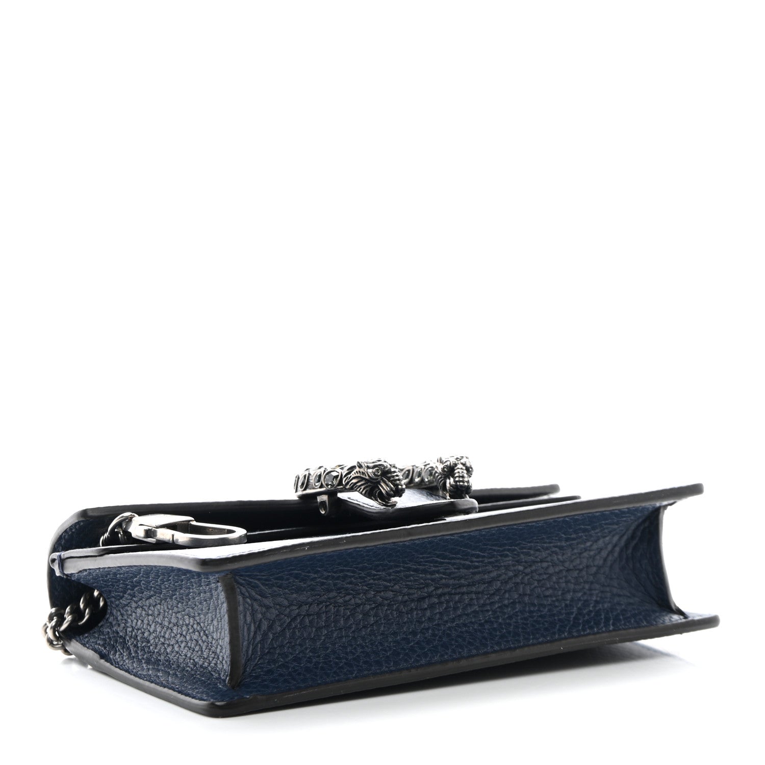 Gucci Dollar Calfskin Crystal Super Mini Dionysus Shoulder Bag Blue Agata Black Diamond 4 of 9