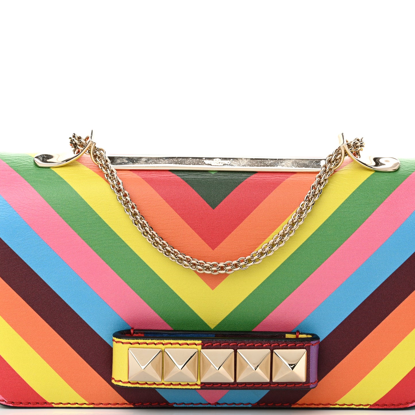 Vitello 1973 Va Va Voom Chain Shoulder Bag Multicolor