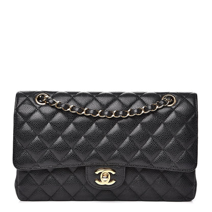 Chanel Caviar Quilted Medium Double Flap Black 1 of 14