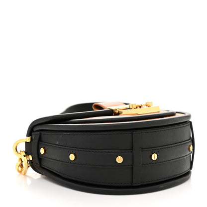 MCM Visetos Mini Patricia Round Crossbody Wallet Cognac Black 4 of 10