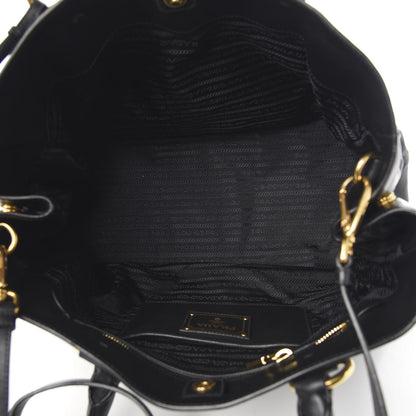Prada Soft Calfskin Tote Black 4 of 11