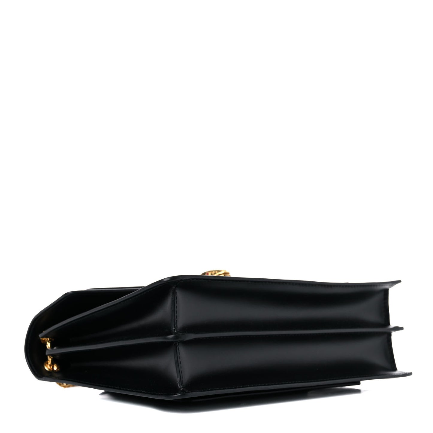 X ALEXANDER WANG Lambskin Serpenti Forever Flap Black
