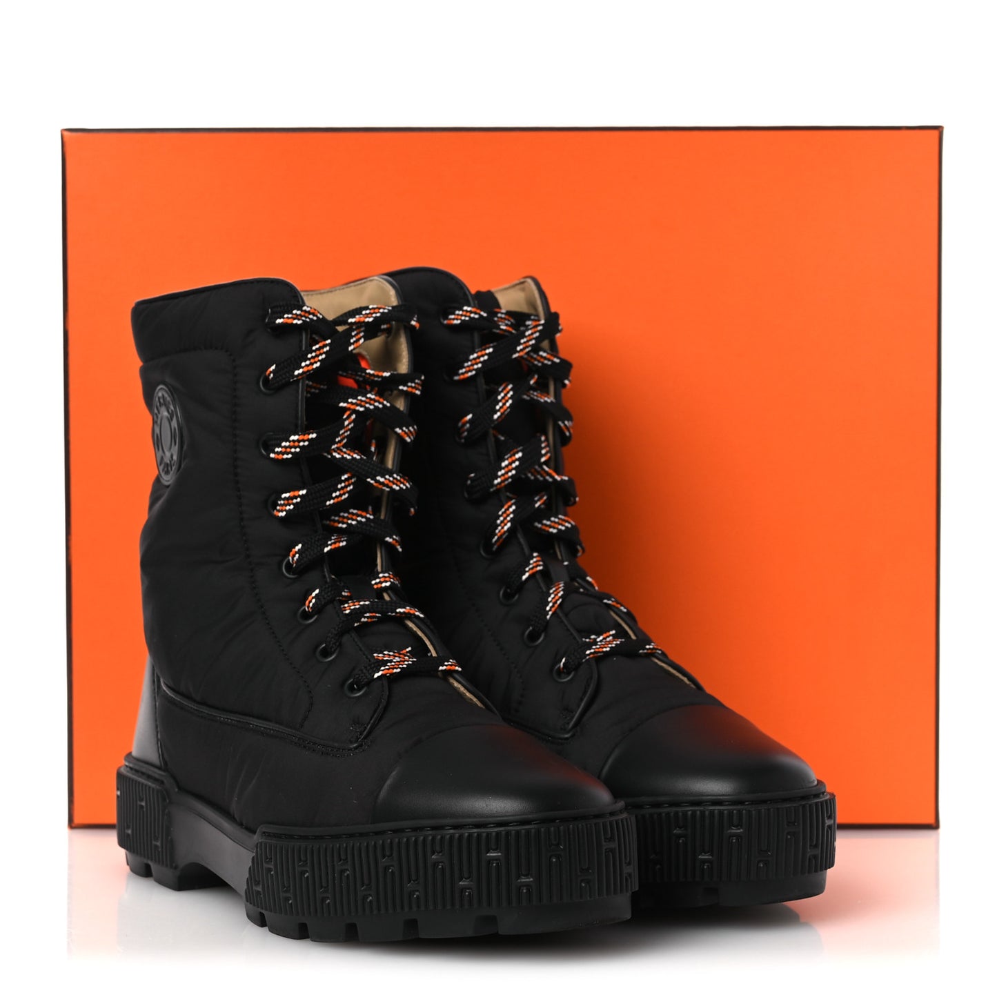 Calfskin Parachute Fresh Ankle Boots 38 Black