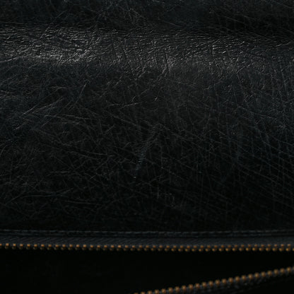 Hermes Ostrich Kelly Sellier 35 Black 11 of 14