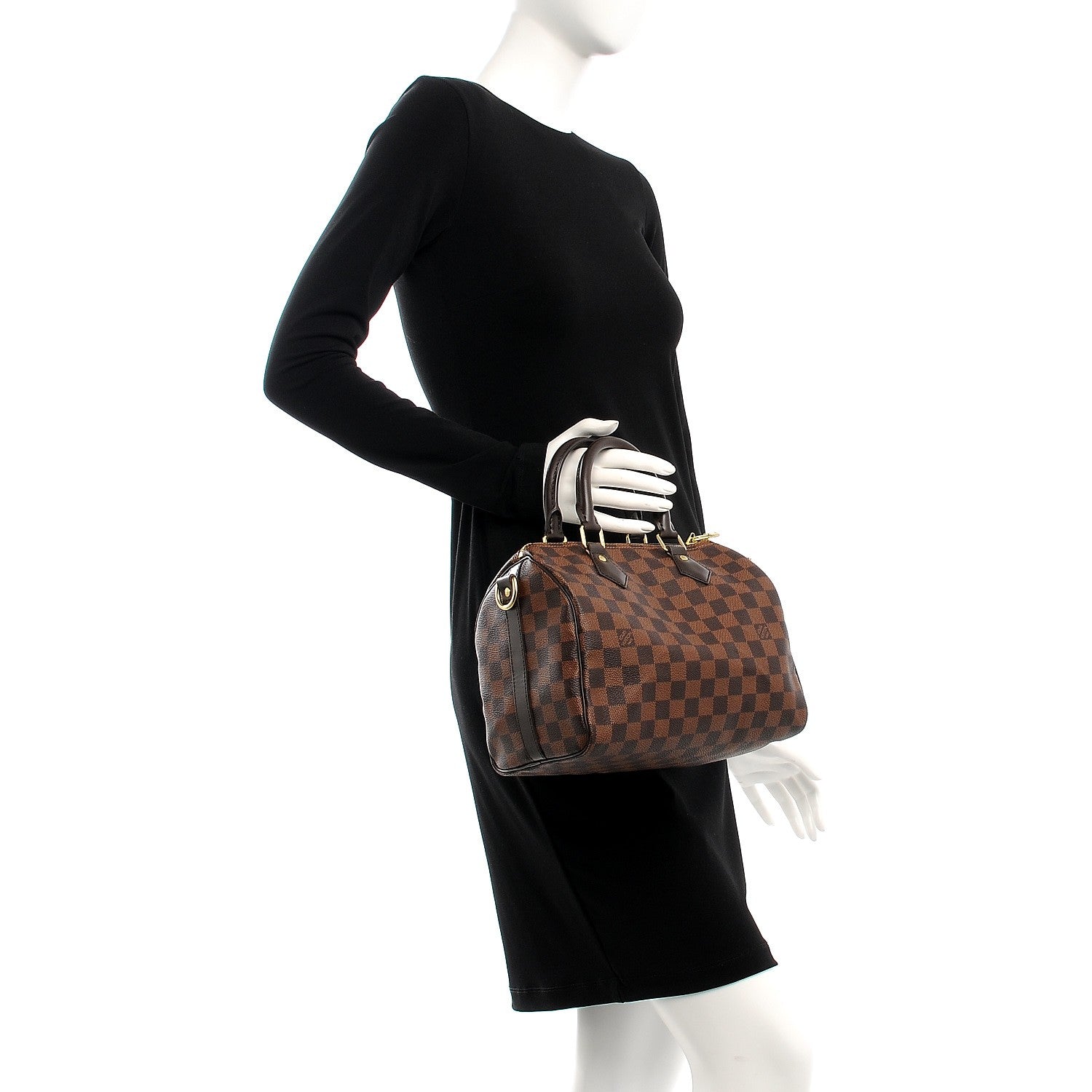 Louis Vuitton Damier Ebene Speedy Bandouliere 25 3 of 11