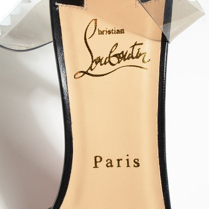 Christian Louboutin Patent Kid PVC Chouette 100 Pumps 39 Black 7 of 7
