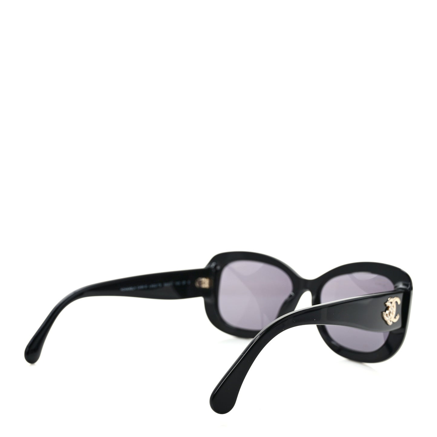 Acetate Polarized Oval CC Sunglasses 5468-B Black