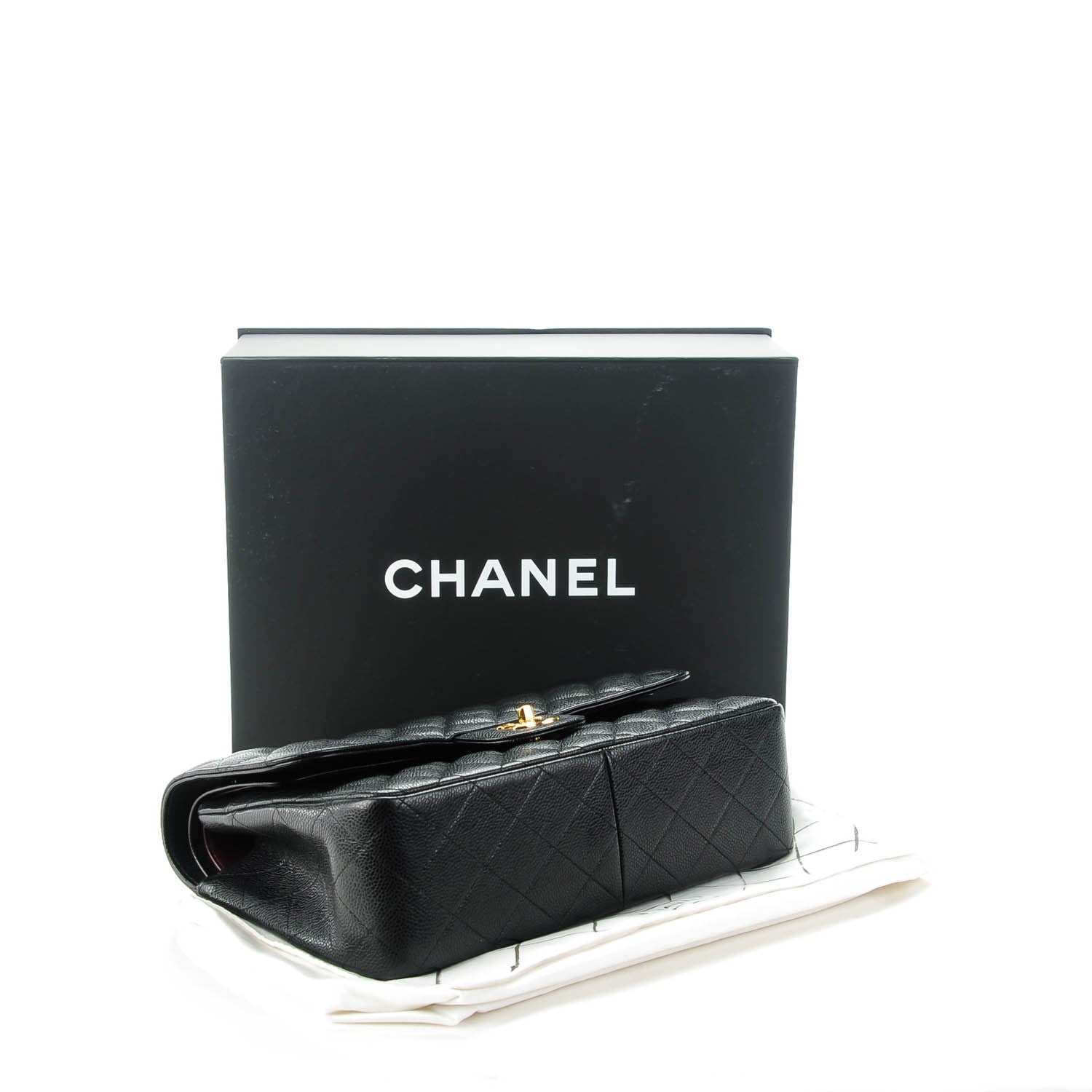 Chanel Caviar Quilted Jumbo Double Flap Black 4 of 8
