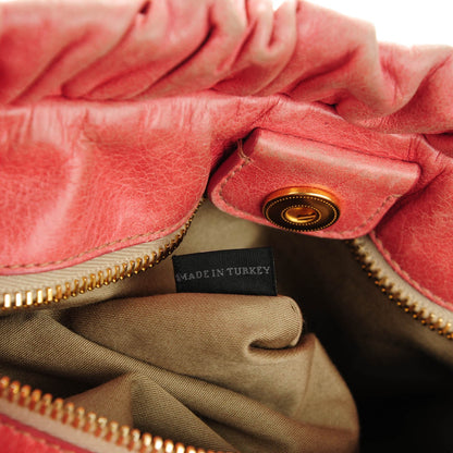 Miu Miu Vitello Lux Gathered Tote Rosa 7 of 11