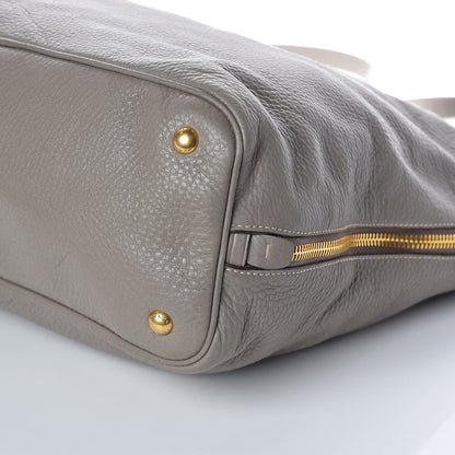 Prada Vitello Daino Side Zip Tote Argilla 9 of 16