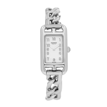 Hermes Stainless Steel 17mm Nantucket Quartz Watch 1 of 4