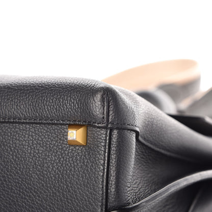 MCM Pebbled Calfskin Medium Milla Backpack Black 13 of 15