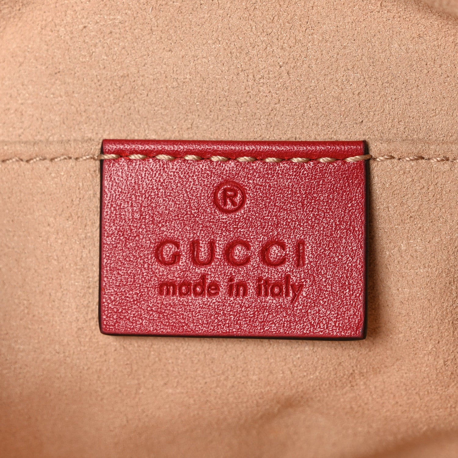 Gucci Calfskin Matelasse GG Marmont Belt Bag 75 30 Hibiscus Red 5 of 9