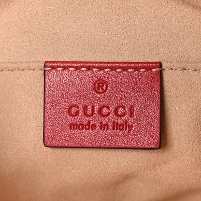 Gucci Calfskin Matelasse GG Marmont Belt Bag 75 30 Hibiscus Red 5 of 9
