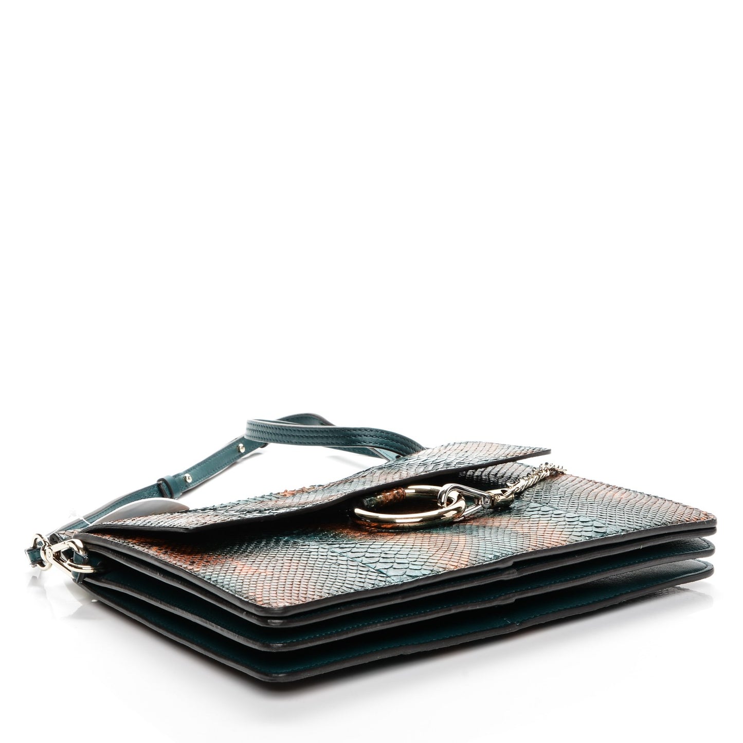 Python Medium Faye Shoulder Bag Teal