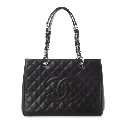 Chanel Caviar Quilted Grand Shopping Tote GST Black 1 of 9