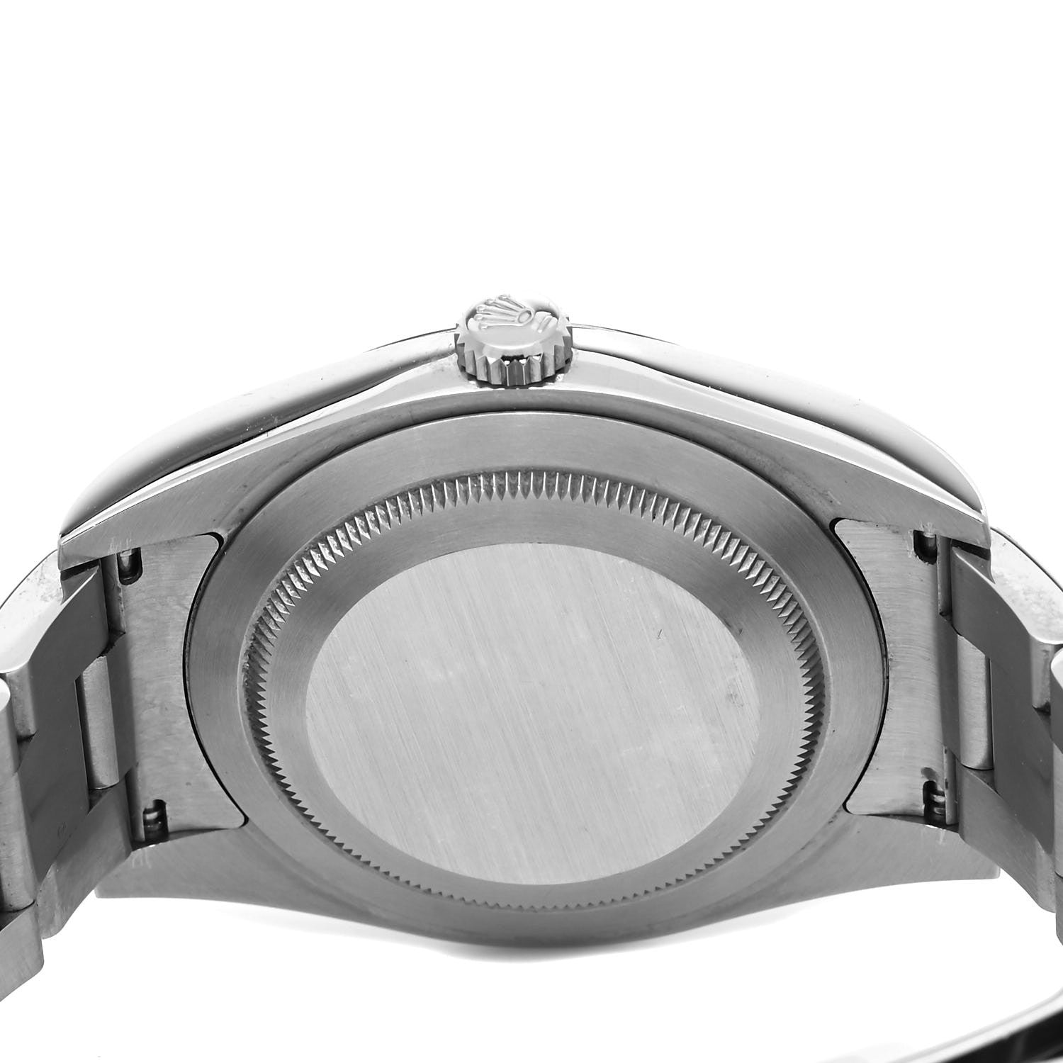 Rolex Stainless Steel 39mm Oyster Perpetual Watch Black 114300 4 of 5