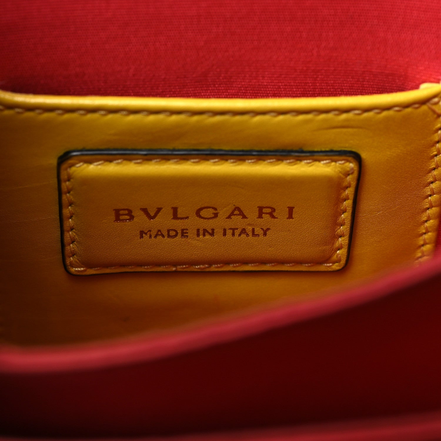 Bulgari Calfskin Serpenti Forever Top Handle Yellow 7 of 10