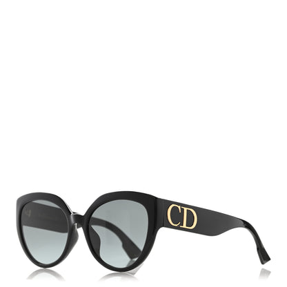 Christian Dior Acetate DDiorF Cat Eye Sunglasses Black 1 of 11