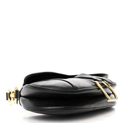 Christian Dior Calfskin Saddle Bag Black 4 of 12