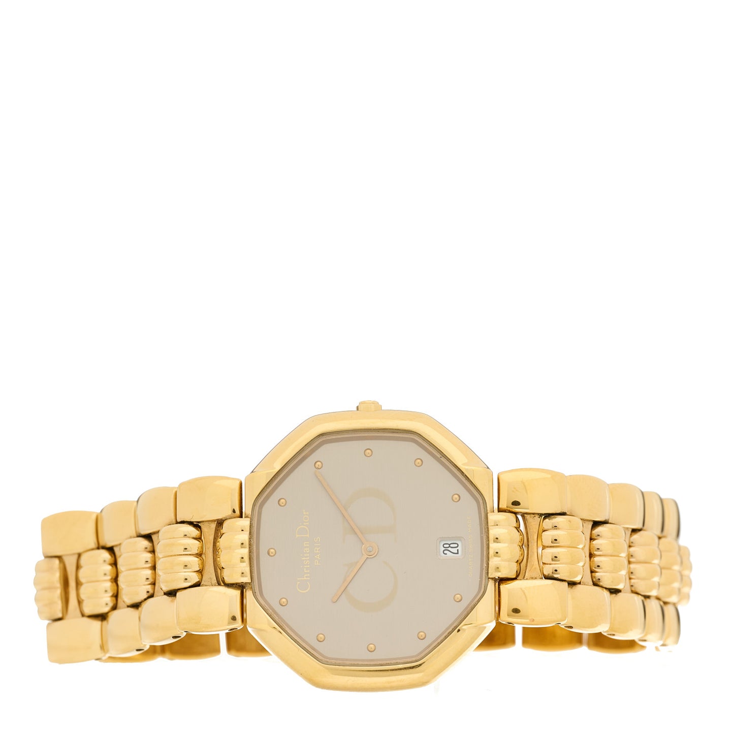 Stainless Steel 32mm Octagon Quartz Watch