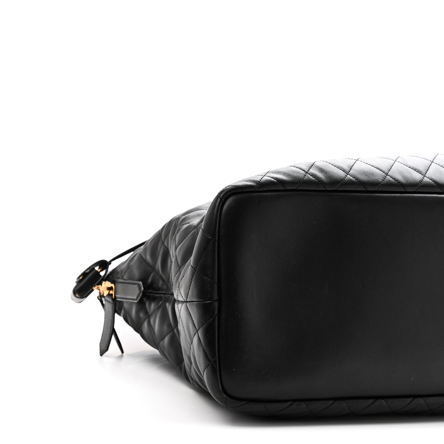 Saint Laurent Calfskin Quilted ES Giant Travel Bag Black 8 of 9