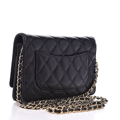 Chanel Caviar Quilted Wallet On Chain WOC Black 3 of 11