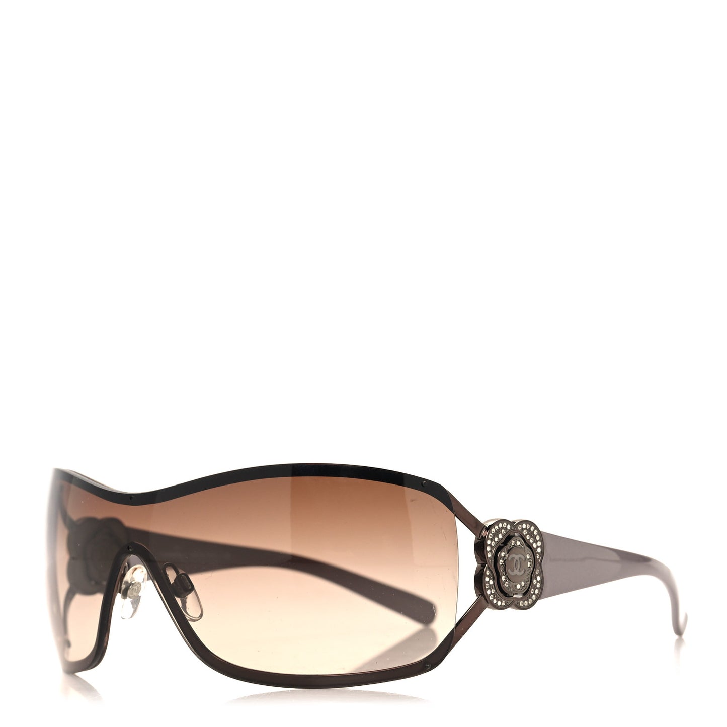 Swarovski Crystal Camellia CC Sunglasses 4164-B Bronze