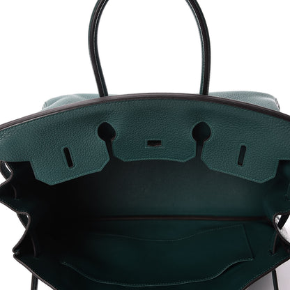 Hermes Togo Birkin 35 Malachite 15 of 39