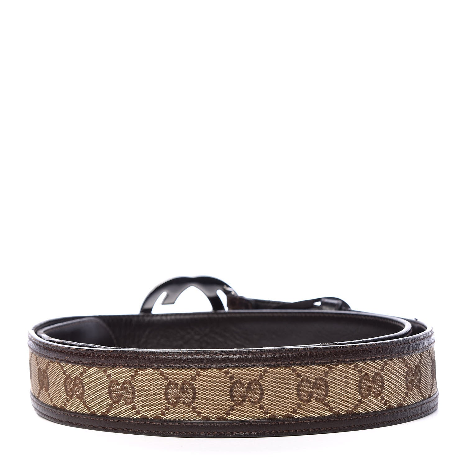 Gucci Monogram Interlocking G Belt 105 42 Brown 3 of 14