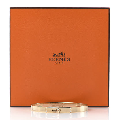 Hermes 18K Yellow Gold Diamond PM Kelly Bracelet SH 6 of 6