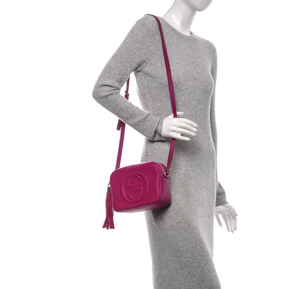 Gucci Cellarius Calfskin Small Soho Disco Bag Bright Bouganville 2 of 6