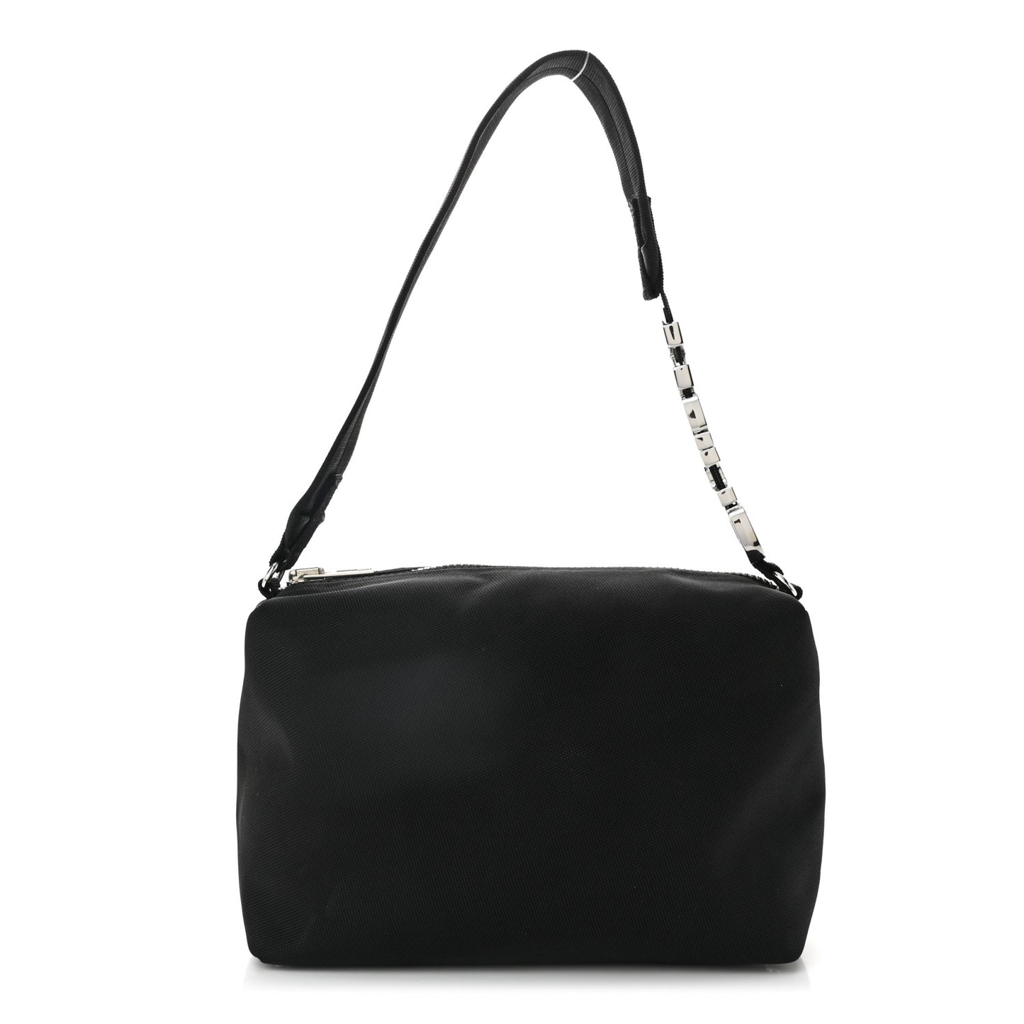 Nylon Canvas Heiress Sport Shoulder Bag Black