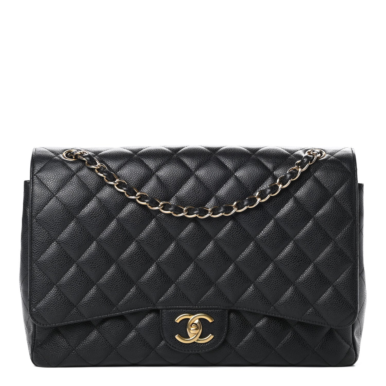 Chanel Caviar Quilted Maxi Double Flap Black 1 of 13