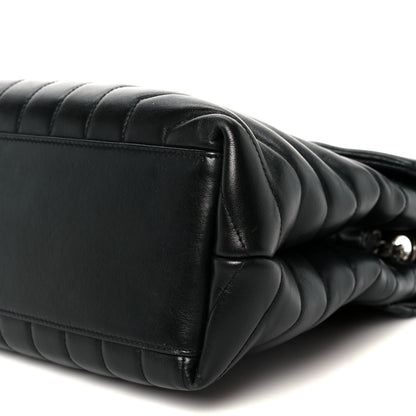 Saint Laurent Calfskin Y Quilted Monogram Medium Loulou Chain Satchel Black 11 of 11