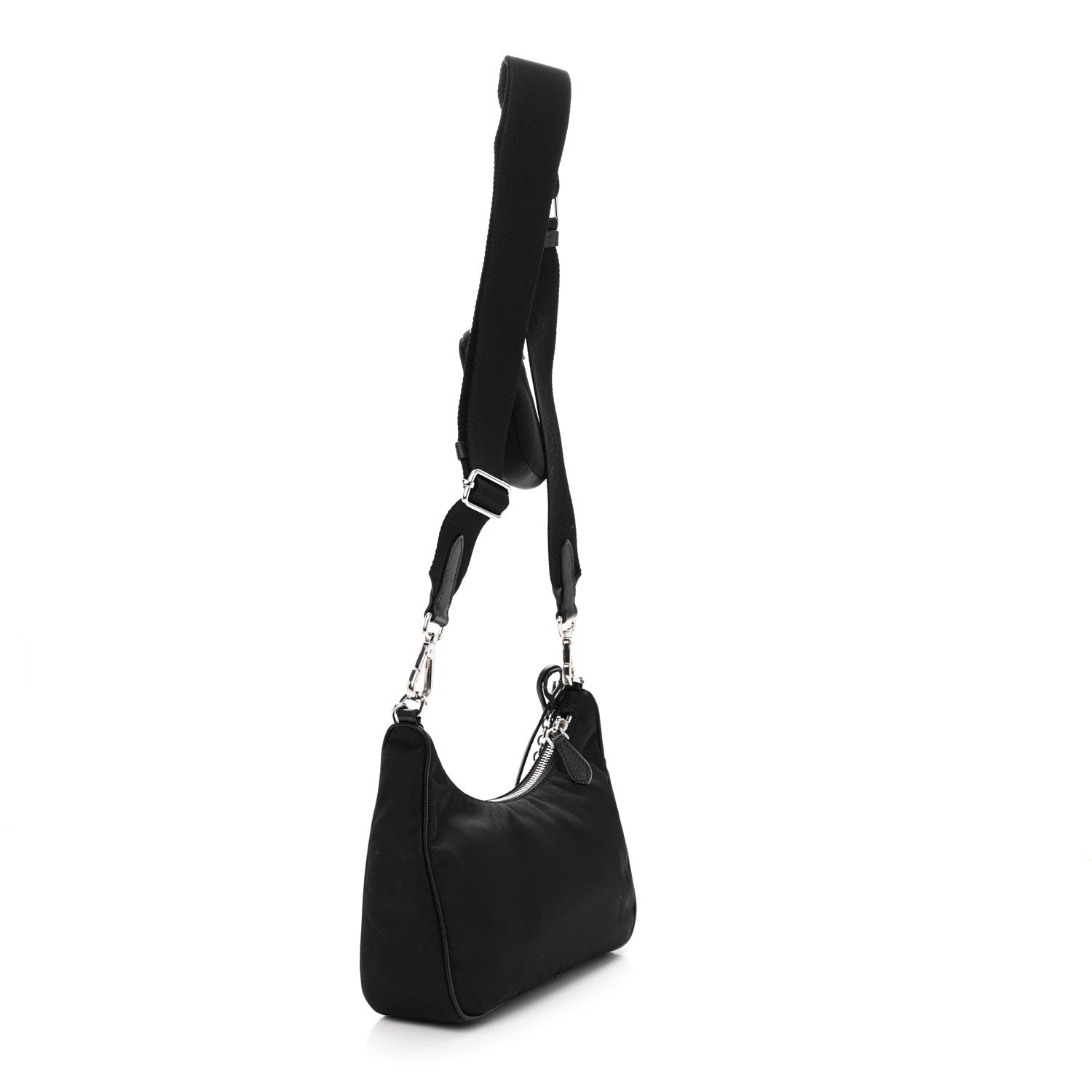 Prada Nylon Re-Edition 2005 Shoulder Bag Black 3 of 10
