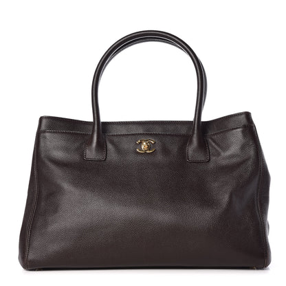 Chanel Calfskin Cerf Executive Shopper Tote Brown 1 of 13