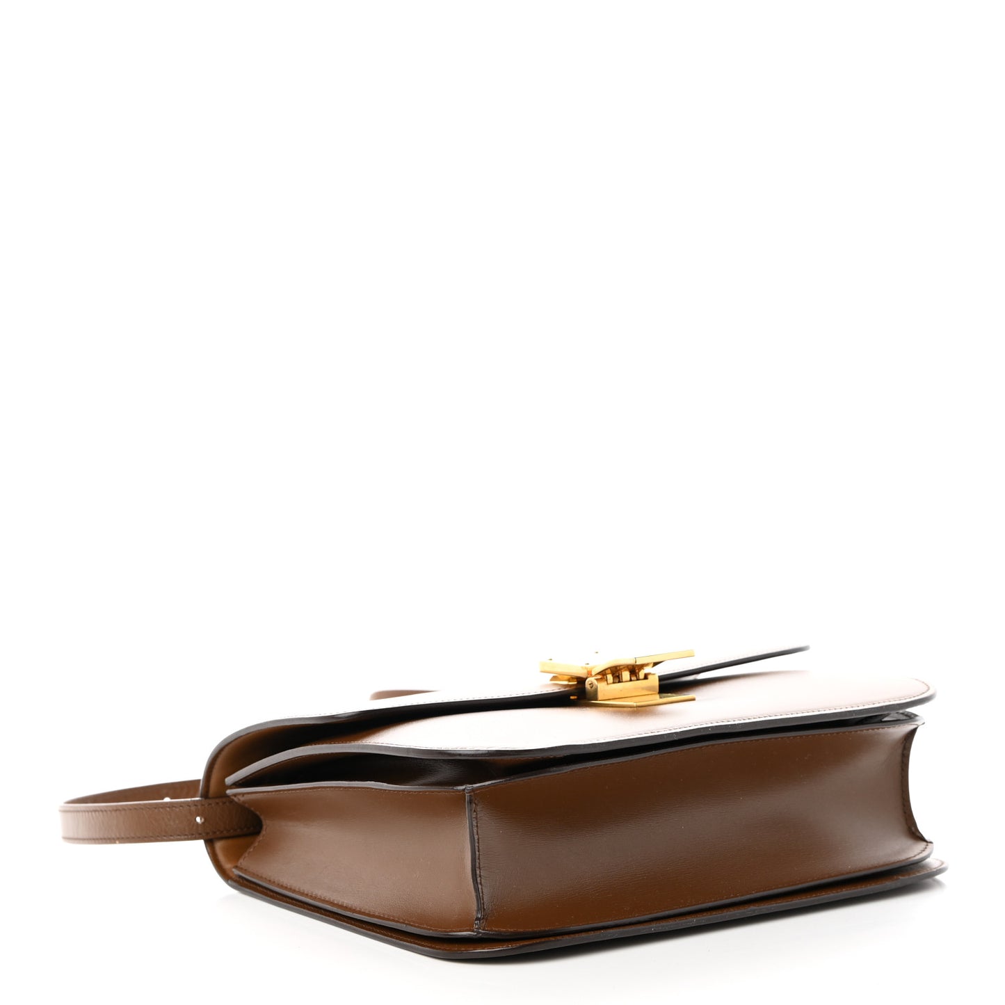 Box Calfskin Medium Classic Box Flap Bag Camel