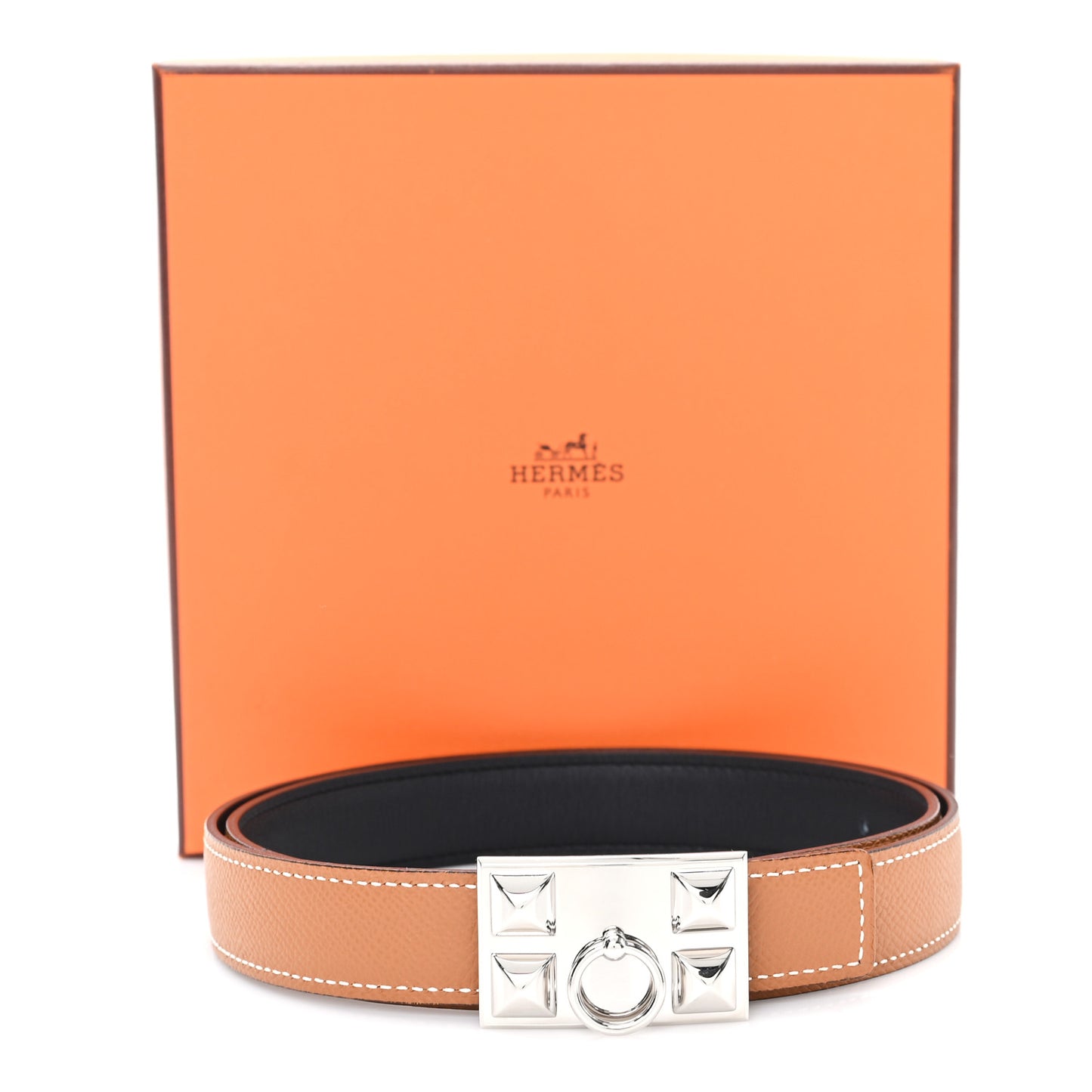 Epsom Swift 24mm Collier De Chien CDC Belt  80 32 Gold Black