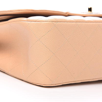 Chanel Caviar Quilted Jumbo Double Flap Beige Clair 8 of 14