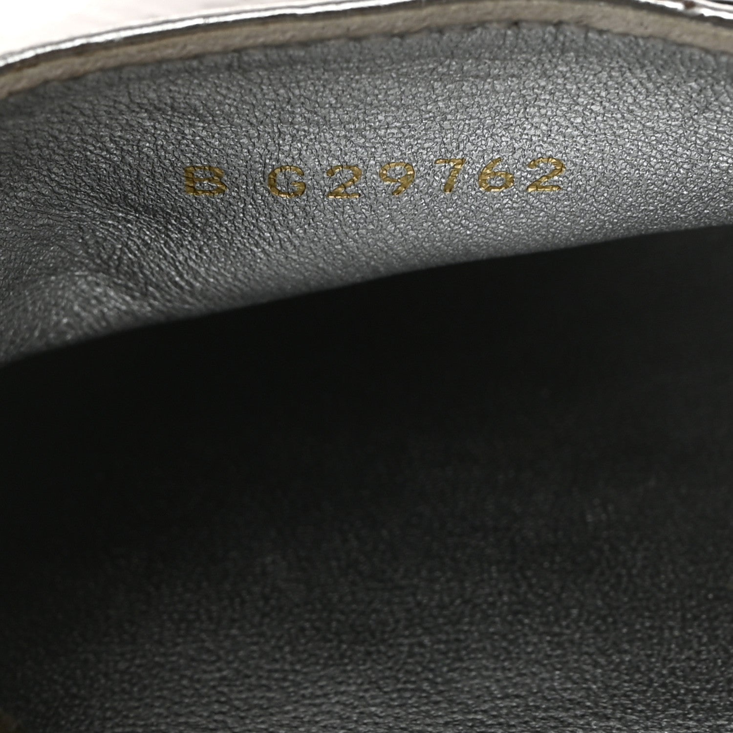 Chanel Laminated Goatskin CC Espadrilles 37 Silver 7 of 8