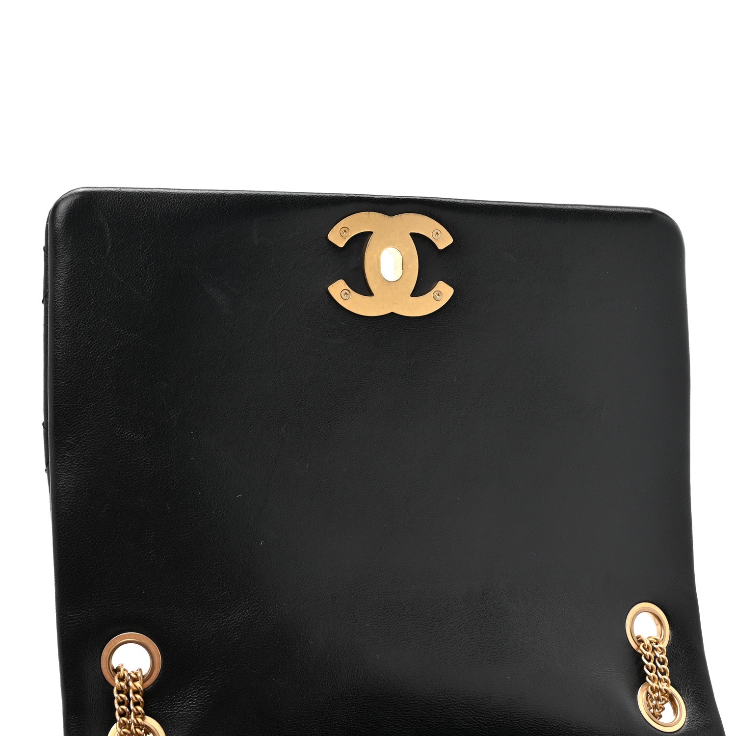Chanel Lambskin Quilted On And On Small Chain Flap Black 11 of 15