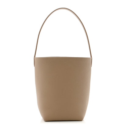 The Row Grained Calfskin Small N/S Park Tote Dark Taupe 1 of 10