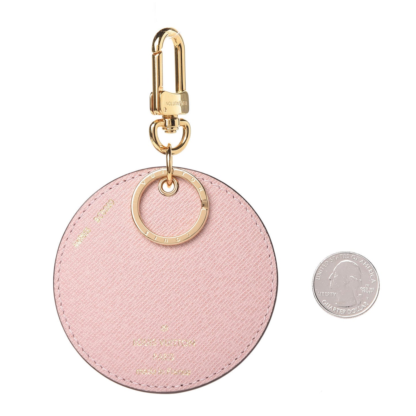 Monogram 2020 Christmas Animation Big Wheel Bag Charm Key Ring Rose Ballerine