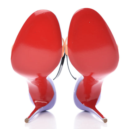 Christian Louboutin Patent PVC Jonatina 100 Sandals 37 Hortensia 5 of 8
