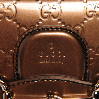 Gucci Shine Guccissima Medium Emily Chain Shoulder Bag Acero 5 of 7