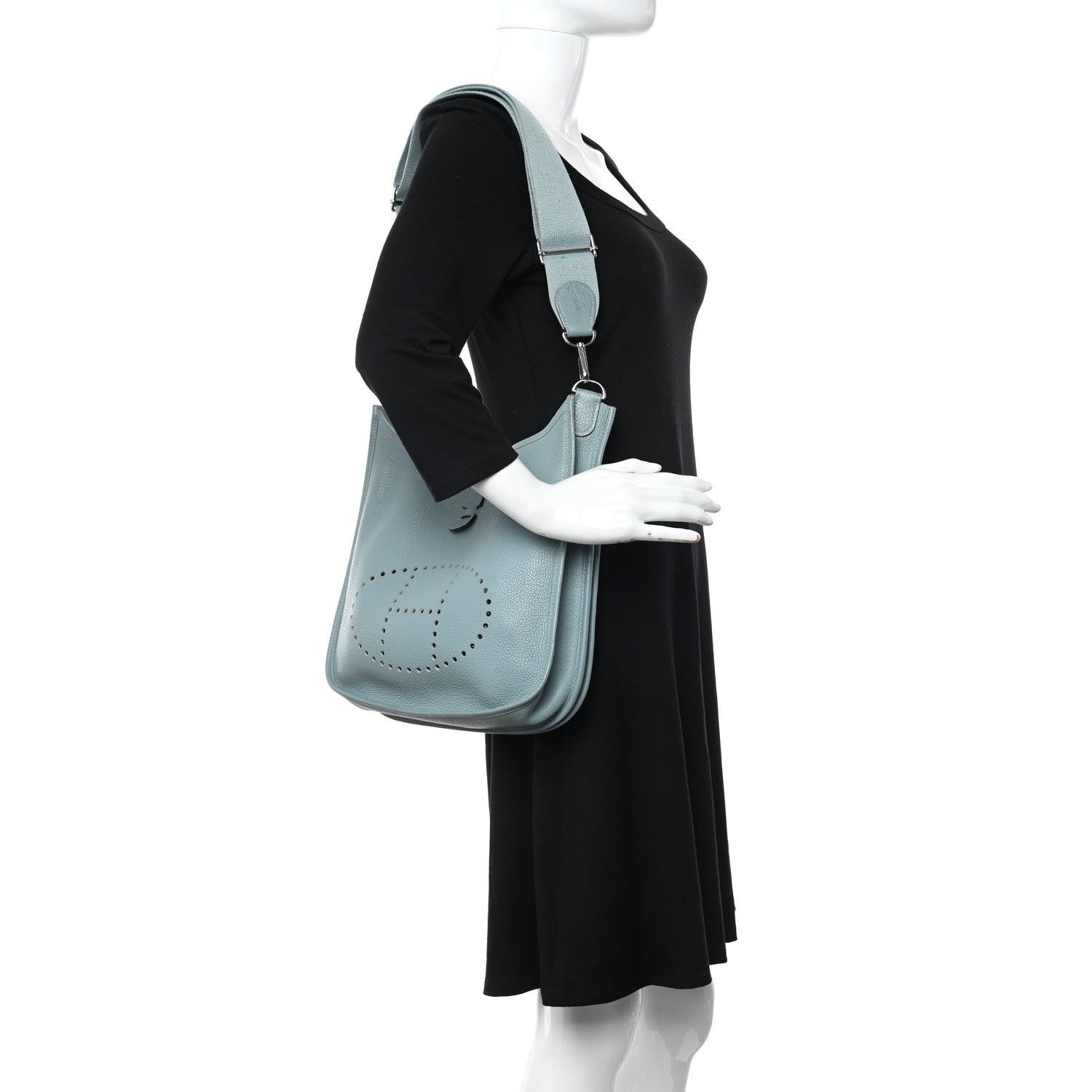 Hermes Taurillon Clemence Evelyne III PM Ciel 2 of 13