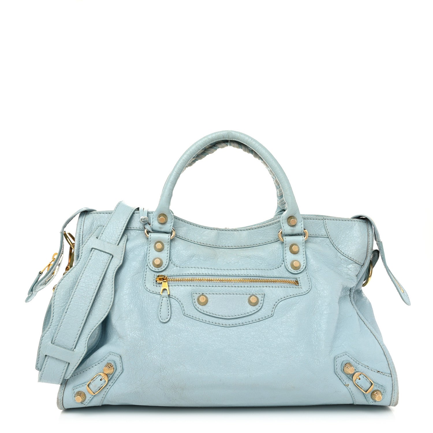 Balenciaga Agneau Giant 12 Gold Hardware City Bleu Dragee 1 of 13