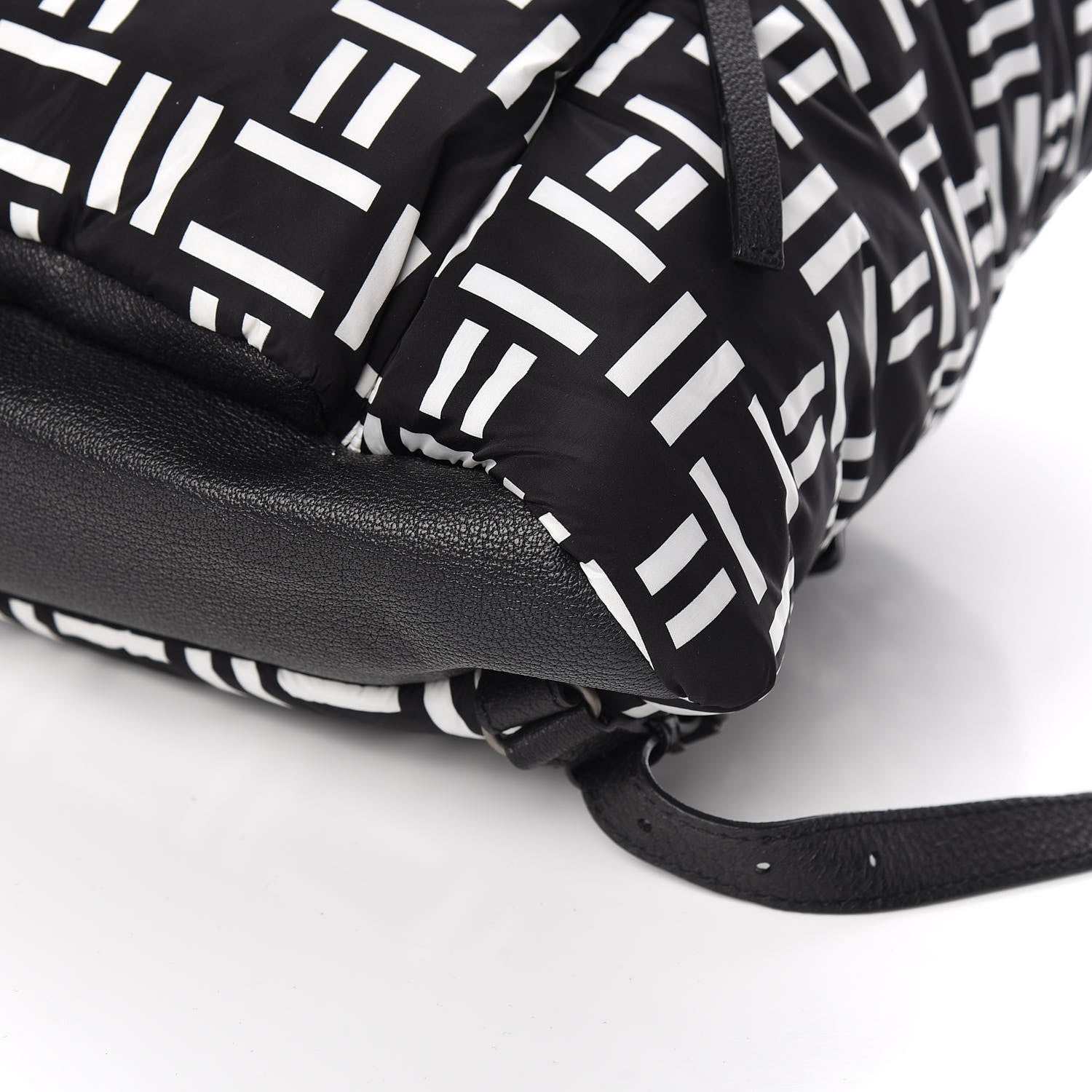 Balenciaga Nylon Rubber Printed S Traveler Backpack Black White 9 of 10