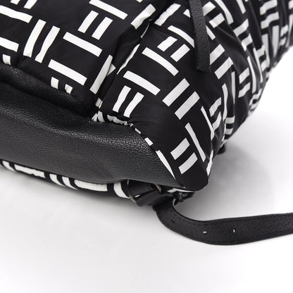 Balenciaga Nylon Rubber Printed S Traveler Backpack Black White 9 of 10